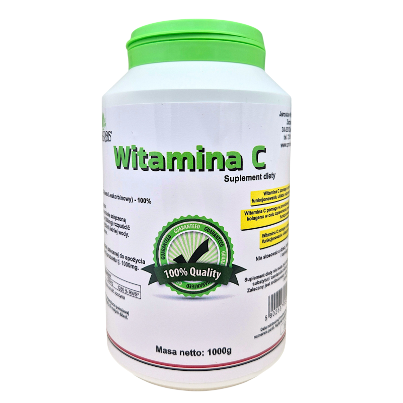 Witamina C Kwas L-askorbinowy WSPARCIE ODPORNOŚCI 1000g 1kg suplement diety