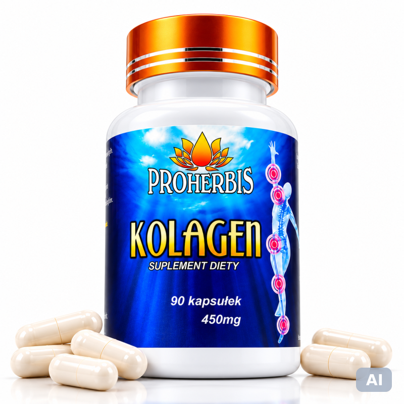 Kolagen Rybi 90 kaps. 450 mg – Stawy, Skóra – Proherbis