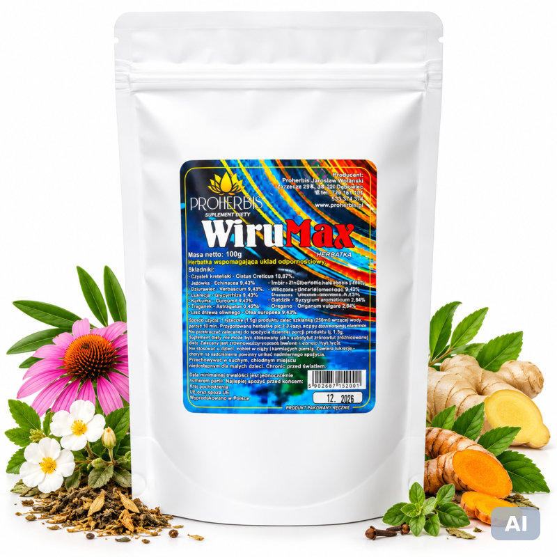 Wirumax 100 g – Herbatka Ziołowa | Proherbis