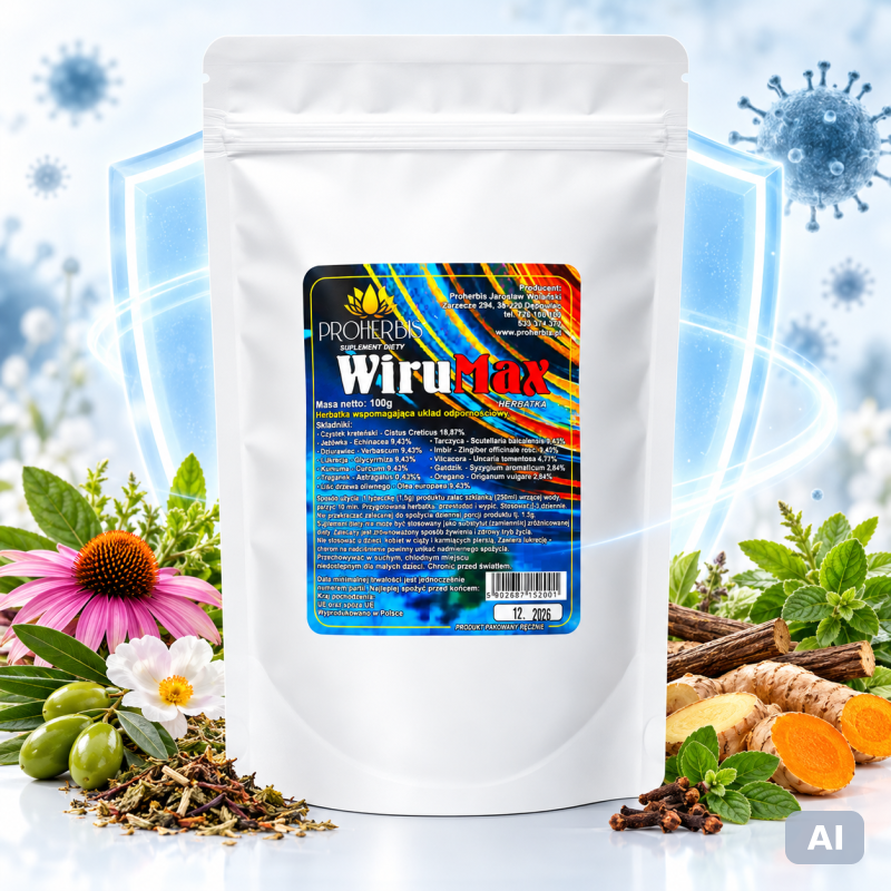 Wirumax 100 g – Herbatka Ziołowa | Proherbis