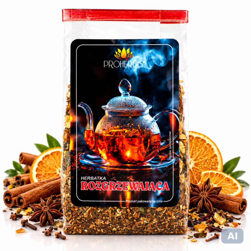 Herbatka Rozgrzewająca 100 g – Imbir, Cynamon | Proherbis