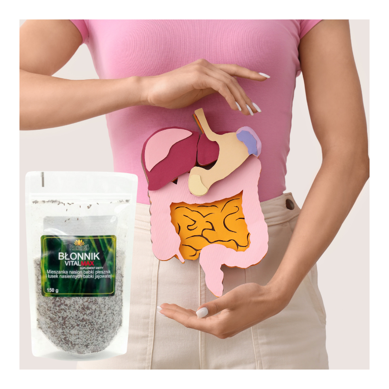 Błonnik Vitalmax 150 g – naturalna mieszanka babki płesznik i babki jajowatej