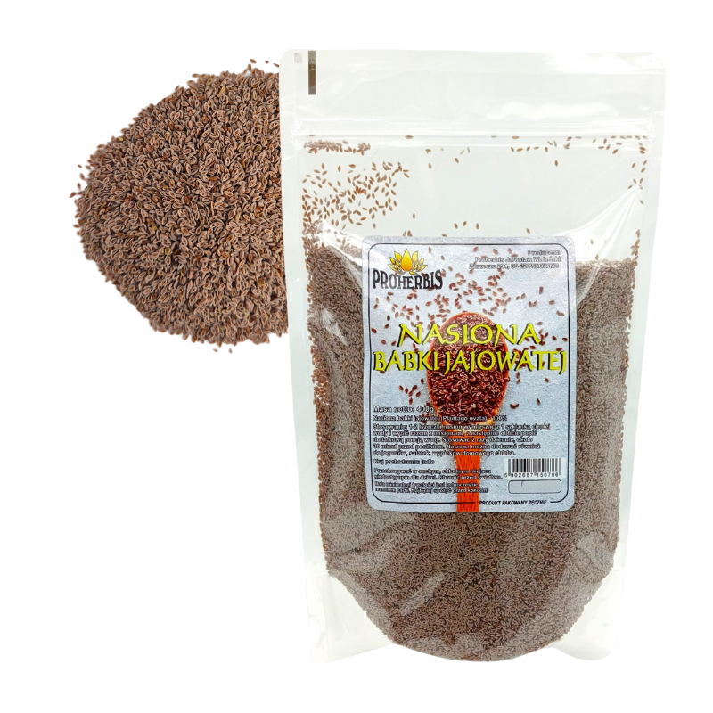 Babka jajowata 100% nasiona 400 g – naturalny błonnik
