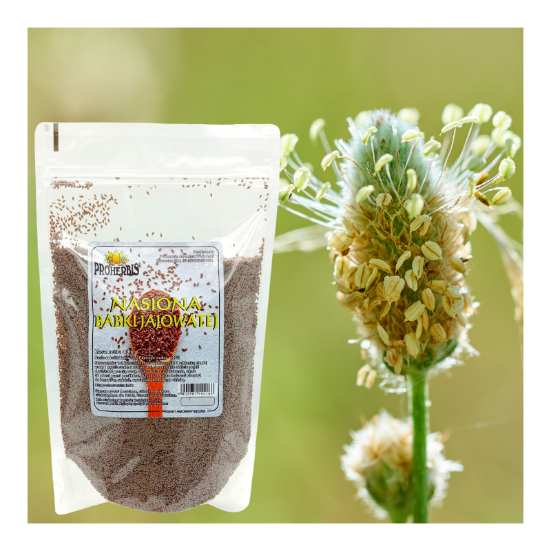 Babka jajowata 100% nasiona 400 g – naturalny błonnik