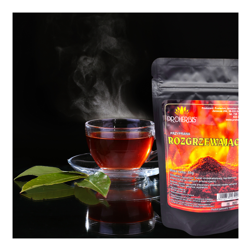 Proherbis Przyprawa Rozgrzewająca 50g - cynamon, kardamon, biały pieprz, kwiat muszkatołowy