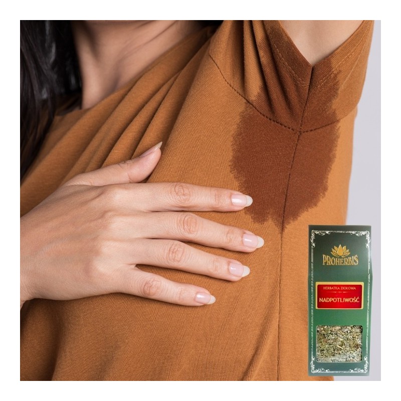 Herbatka Nadpotliwość 100g suplement diety na nadmierne pocenie i skórę