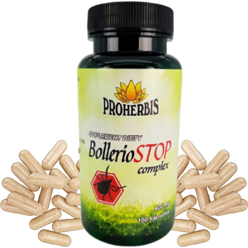 Bolleriostop complex 100 kaps. łagodzi dolegliwości związane z boleriozą