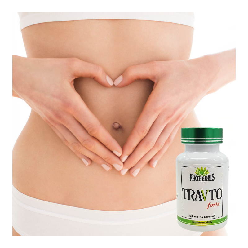 Travto forte 500mg 60 kapsułek na trawienie pomaga regenerować wątrobę
