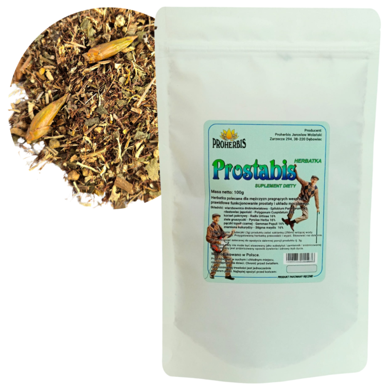 Herbatka PROSTABIS 100 g — rdestowiec, wierzbownica, pokrzywa