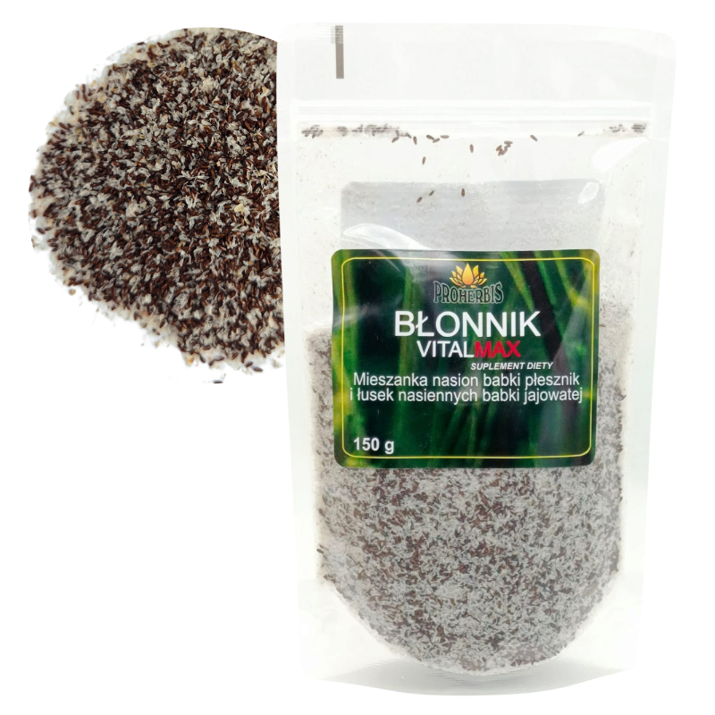 Błonnik Vitalmax 150g mieszanka babki płesznik babki jajowatej na trawienie