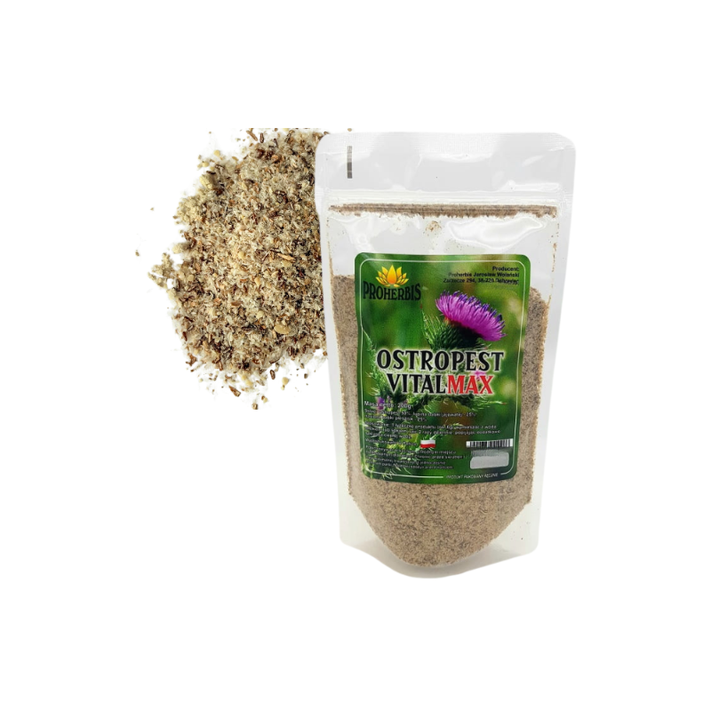 Ostropest Vitalmax 200g naturalna mieszanka na wątrobę i oczyszczanie jelit