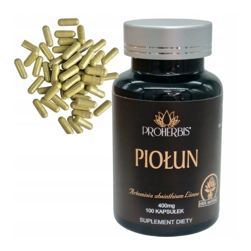 Piołun 400mg 100 kaps wsparcie dla układu pokarmowego naturalny suplement