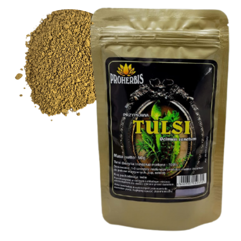 Tulsi 50 g — bazylia indyjska mielona Proherbis