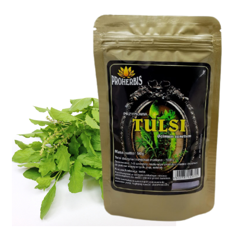 Tulsi 50 g — bazylia indyjska mielona Proherbis