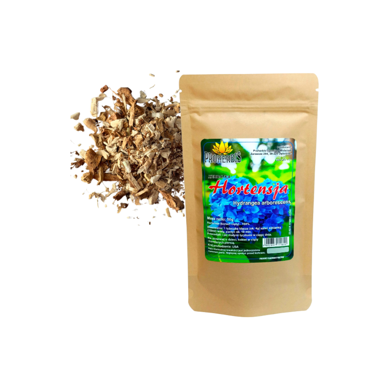 Hortensja Korzeń 50g herbata naturalna wspomaga zdrowie dobre samopoczucie