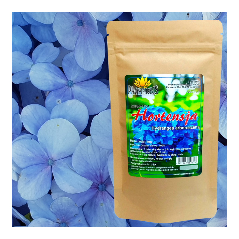 Hortensja korzeń 50 g — cięty korzeń do naparu