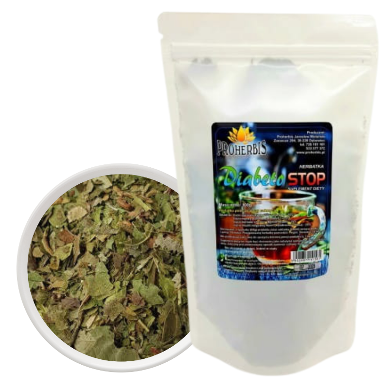 Herbatka DiabetoStop 100 g — gurmar, morwa biała, neem