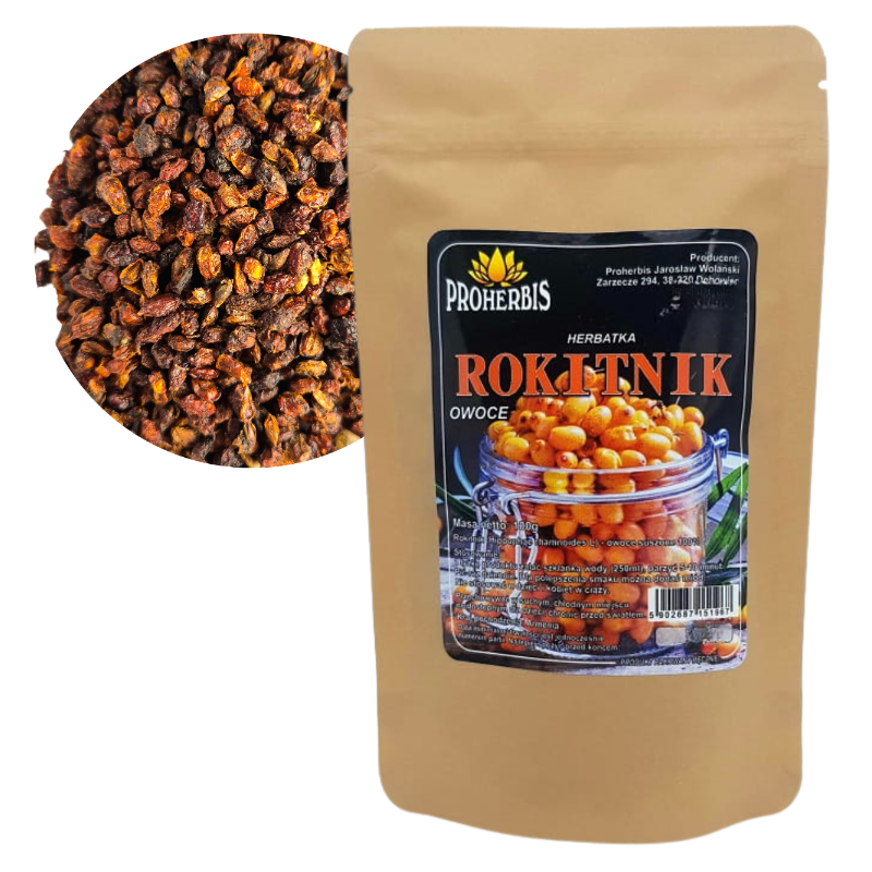 Rokitnik suszone owoce 100 g — Hippophae rhamnoides