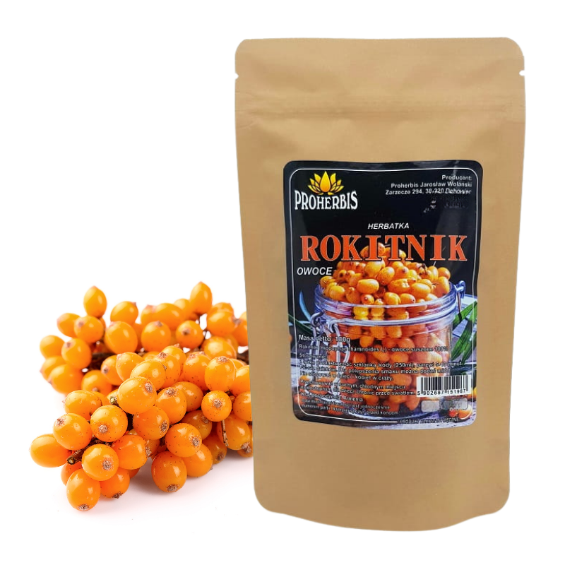 Rokitnik suszone owoce 100 g — Hippophae rhamnoides