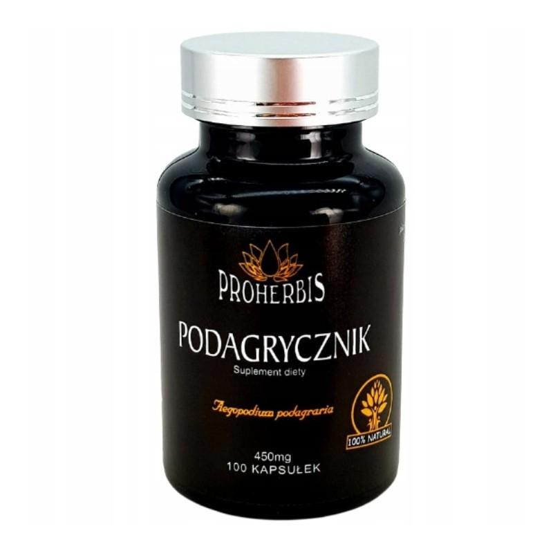 Podagrycznik 450 mg Proherbis – 100 kapsułek | Wsparcie stawów i naturalne wsparcie organizmu