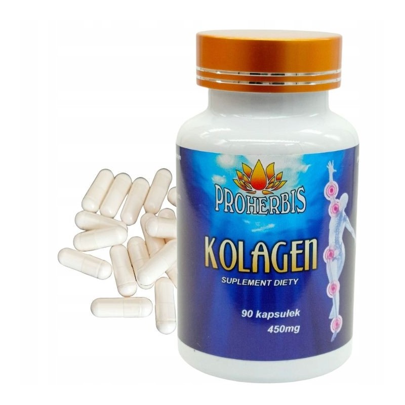 Kolagen rybi Proherbis – 90 kapsułek | Wsparcie stawów, skóry i włosów