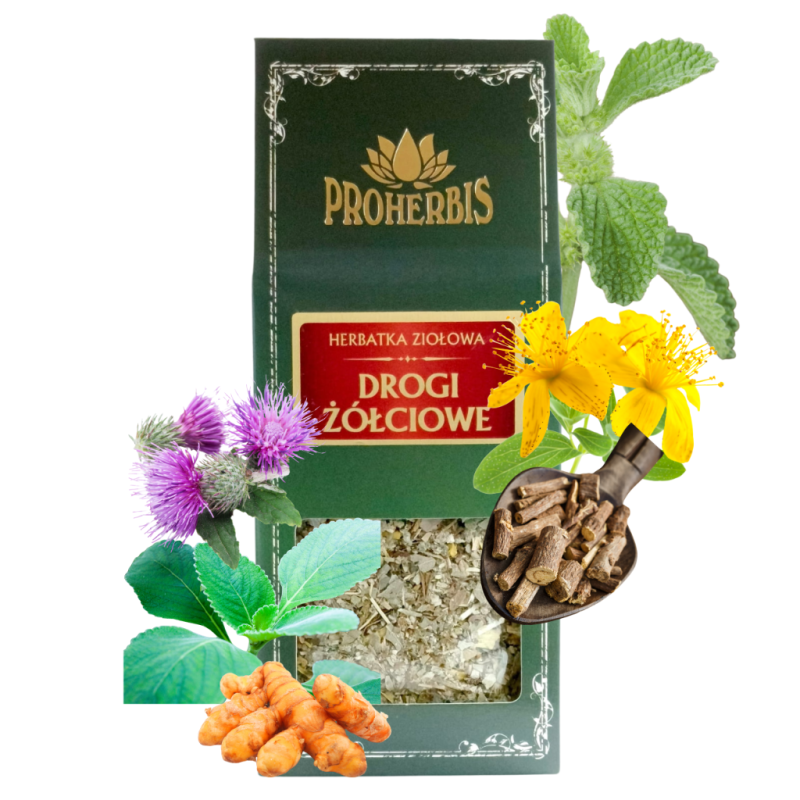 Herbatka Drogi Żółciowe 120 g — boldo, ostropest, kurkuma