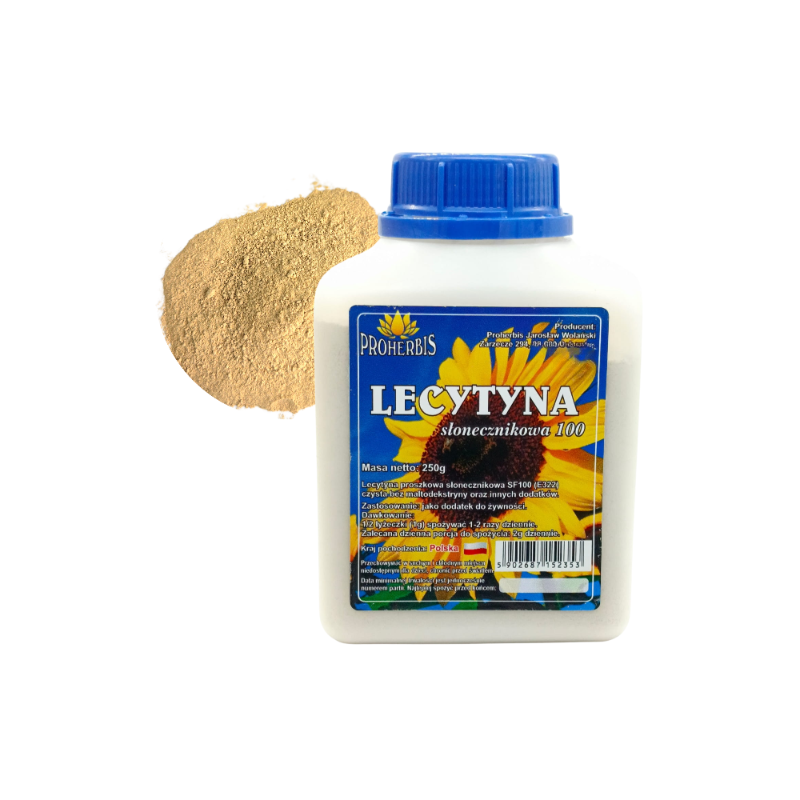 Lecytyna słonecznikowa SF100 250 g — proszek
