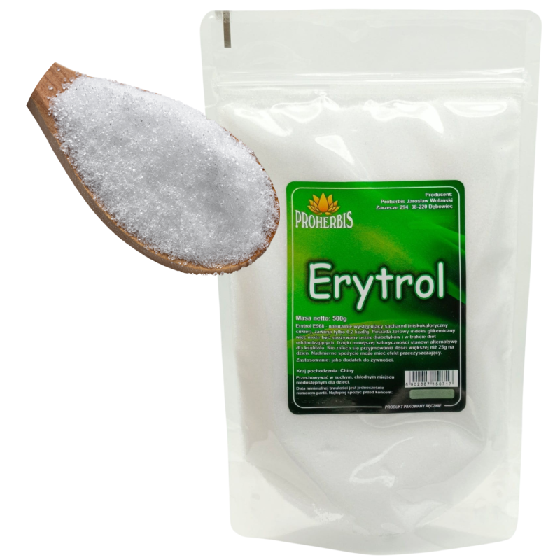 Erytrol E968 500g niskokaloryczny naturalny słodzik dla diabetyków