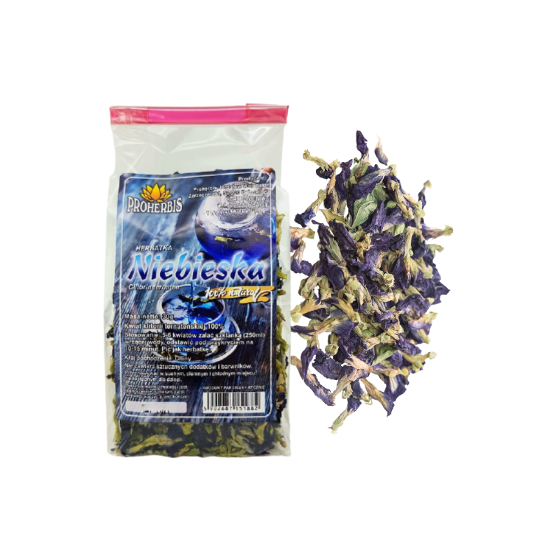 Herbatka niebieska Klitoria 30 g — Clitoria ternatea