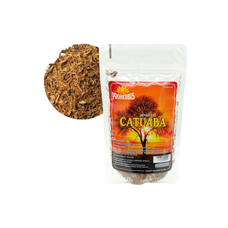 Catuaba herbatka 50g kora drzewa 100% naturalna jakość wsparcie witalności
